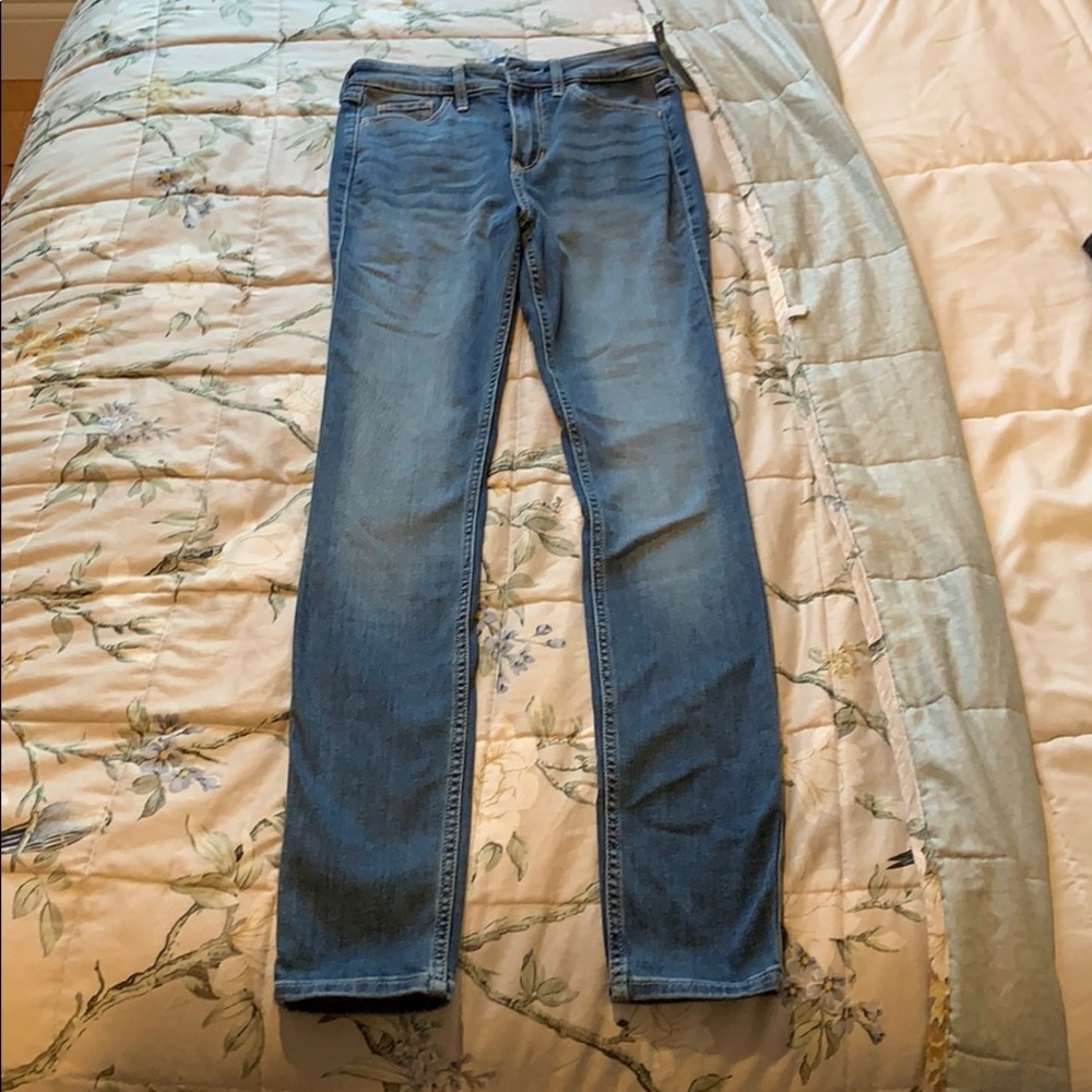 High-rise skinny jeans